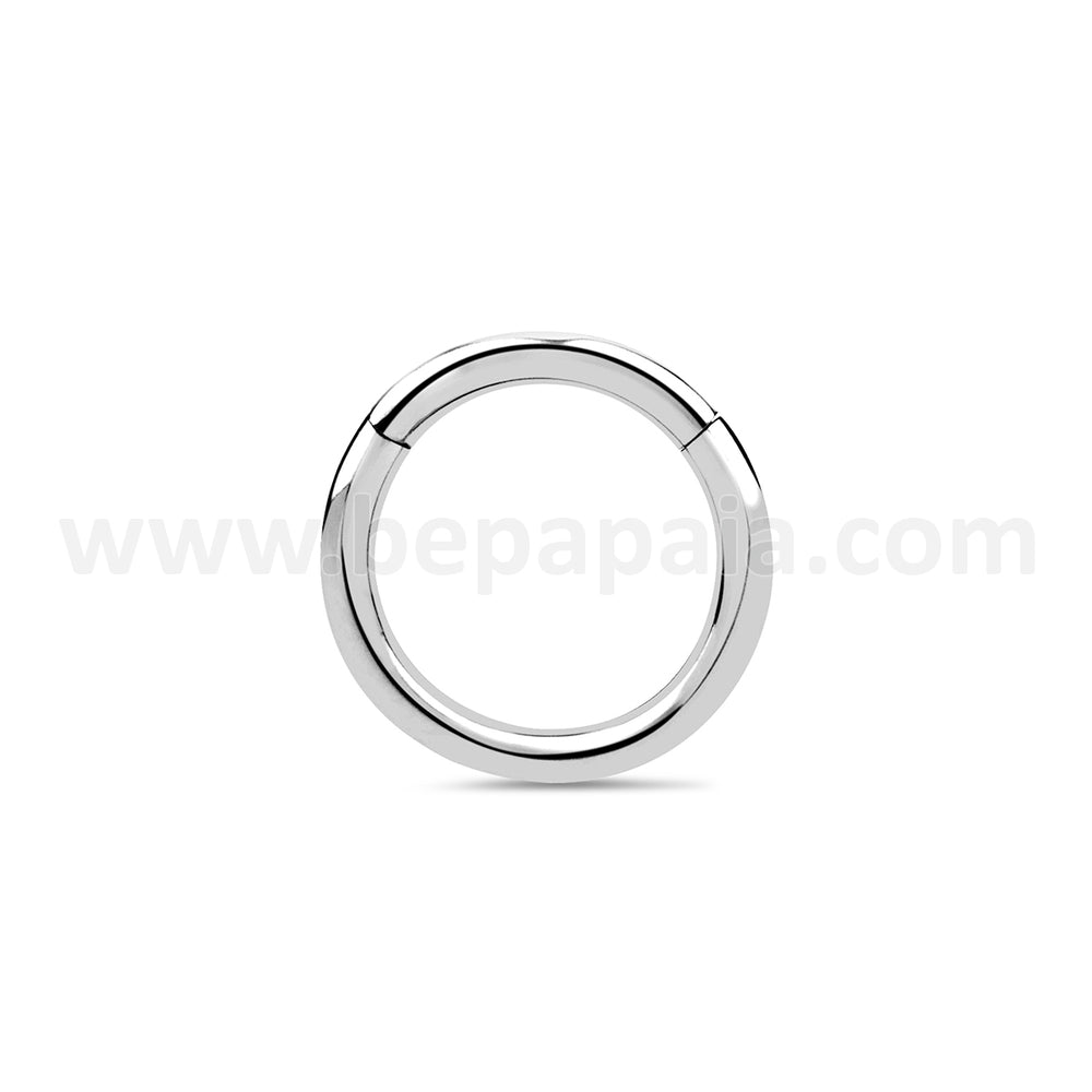 Hoop earring 1.2mm surgical steel click