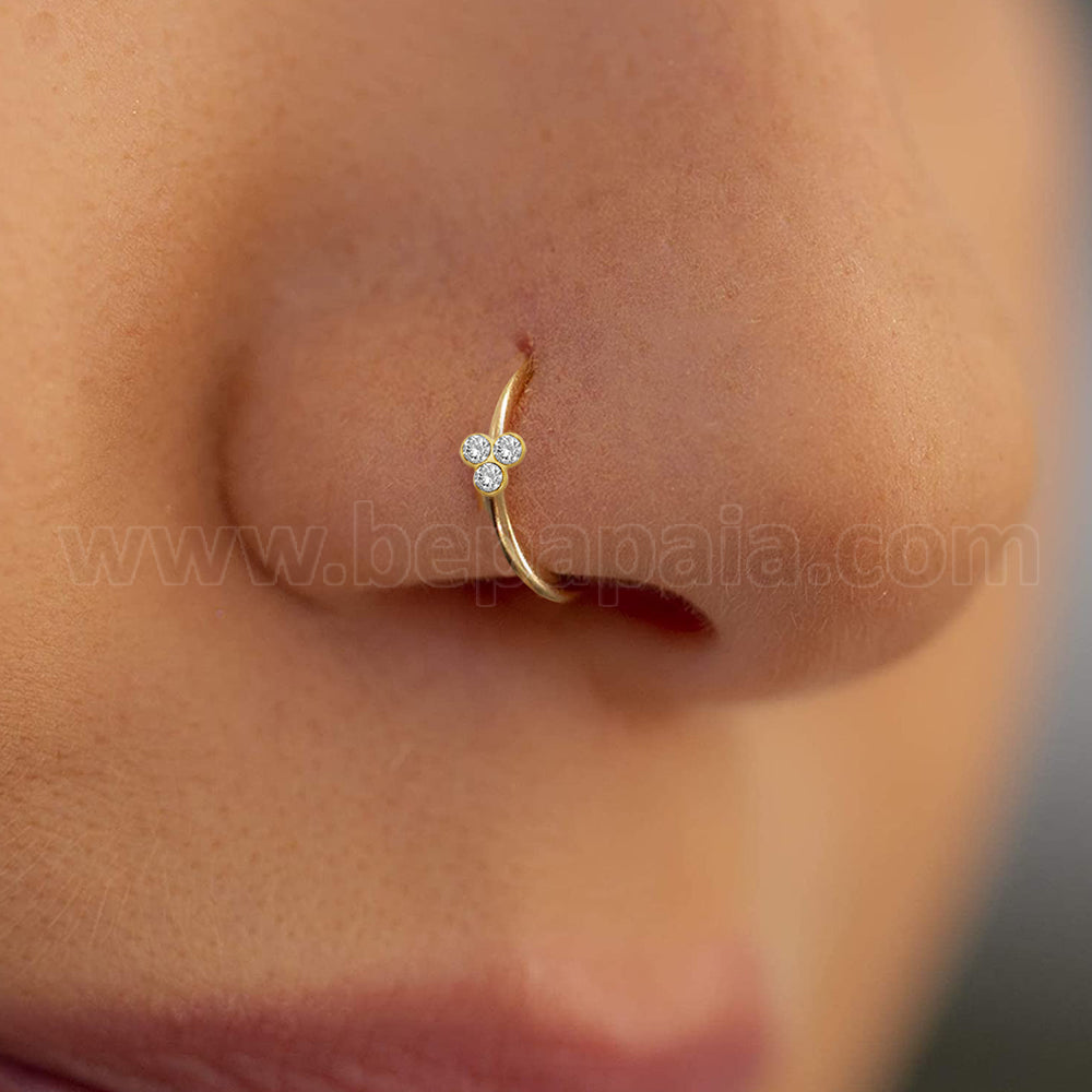 Small Nose Ring Silver Nose Ring Nose Ring Indian Nose Ring Hoop Nose  Piercing Hippie Nose Ring 18 Gauge Nose Ring Tiny Nose - Etsy | Nose ring  stud, Fake nose rings,