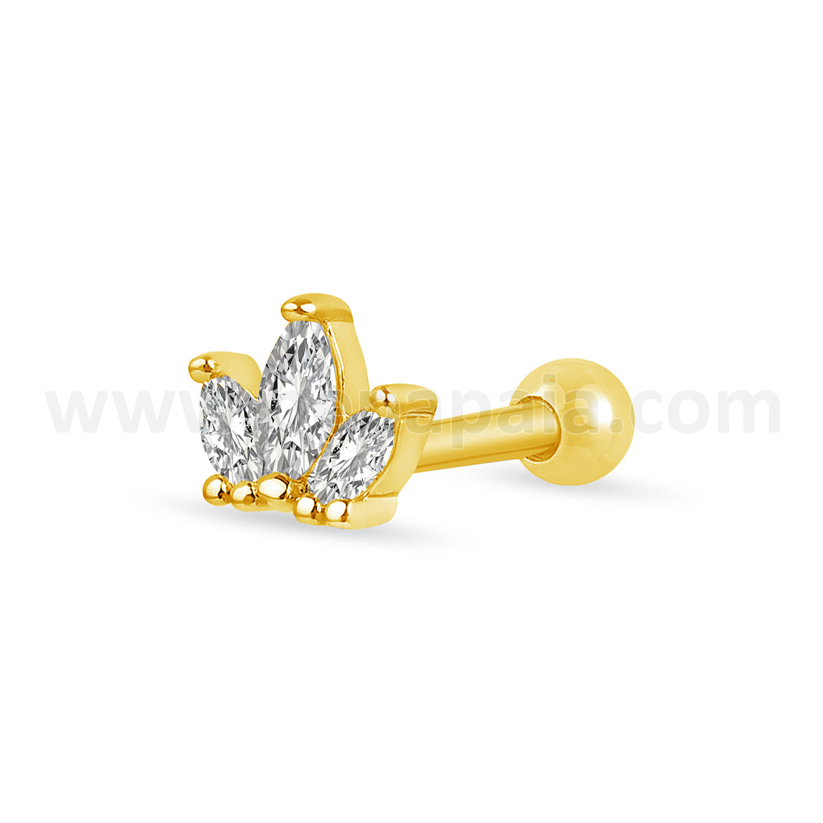 316l surgical steel ear piercing marquise