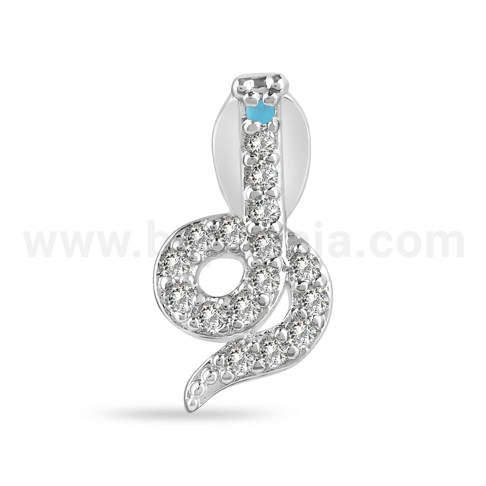 Surgical steel tragus snake gems