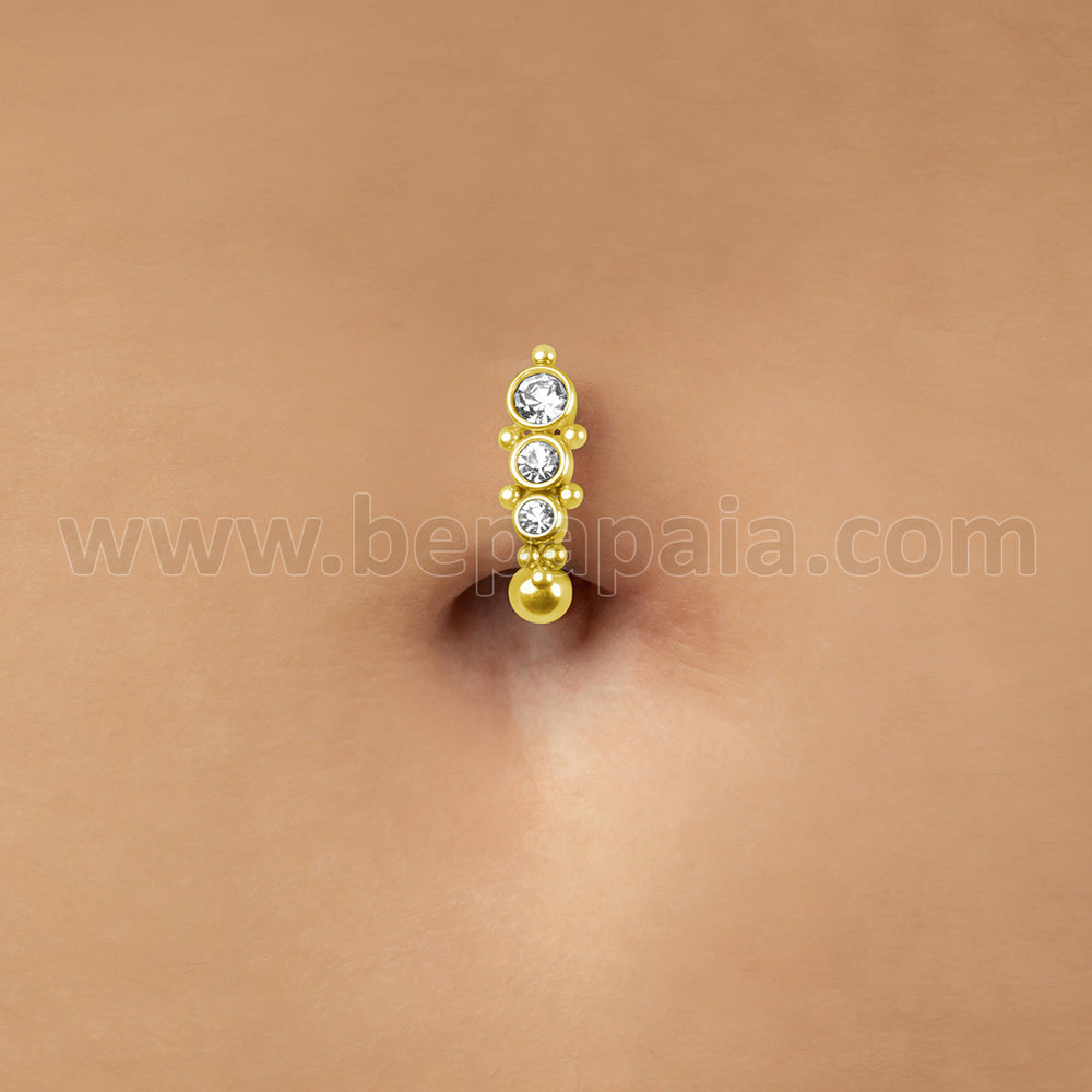 Shakti inverted piercing Golden