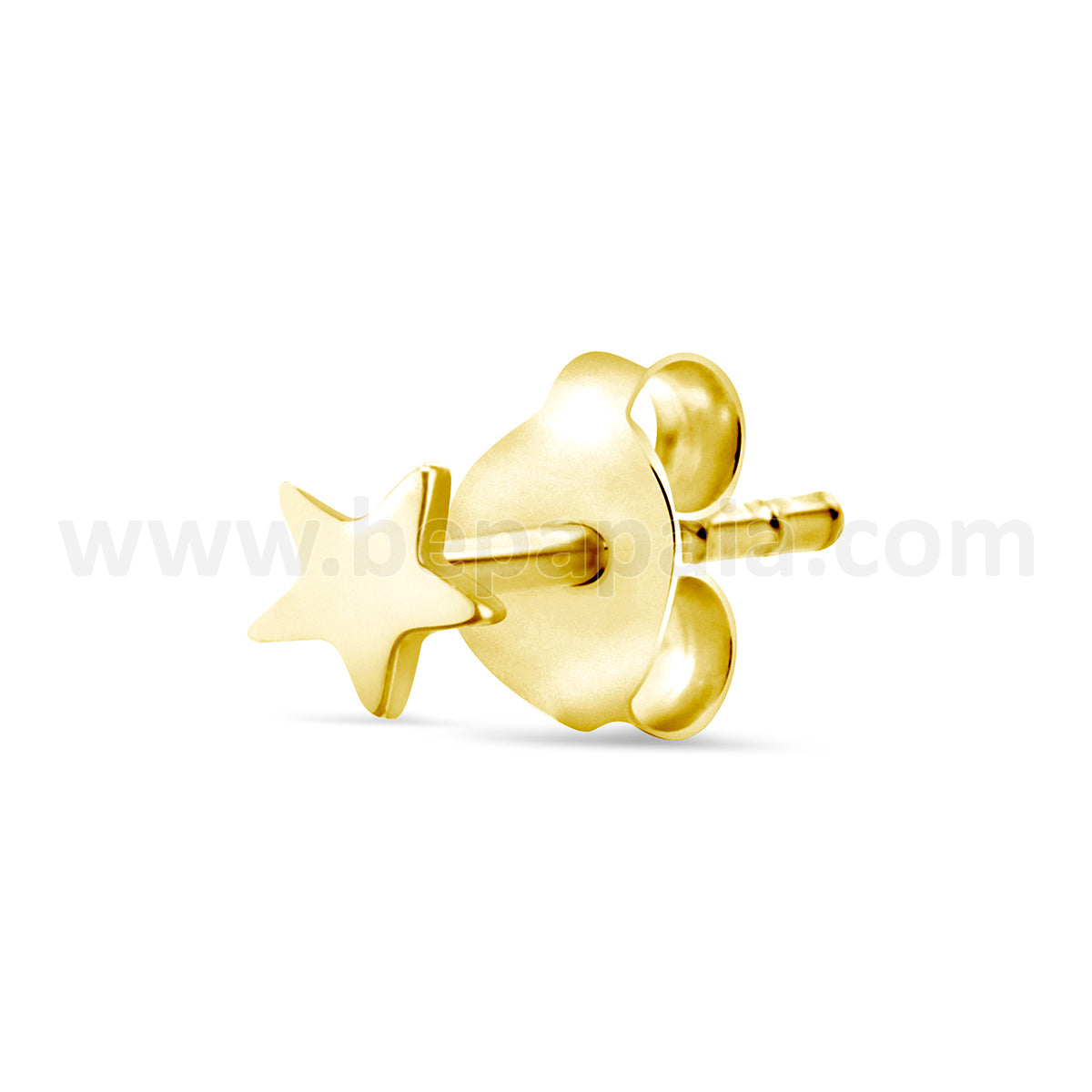 Mini boucle d'oreille en mini acier doré