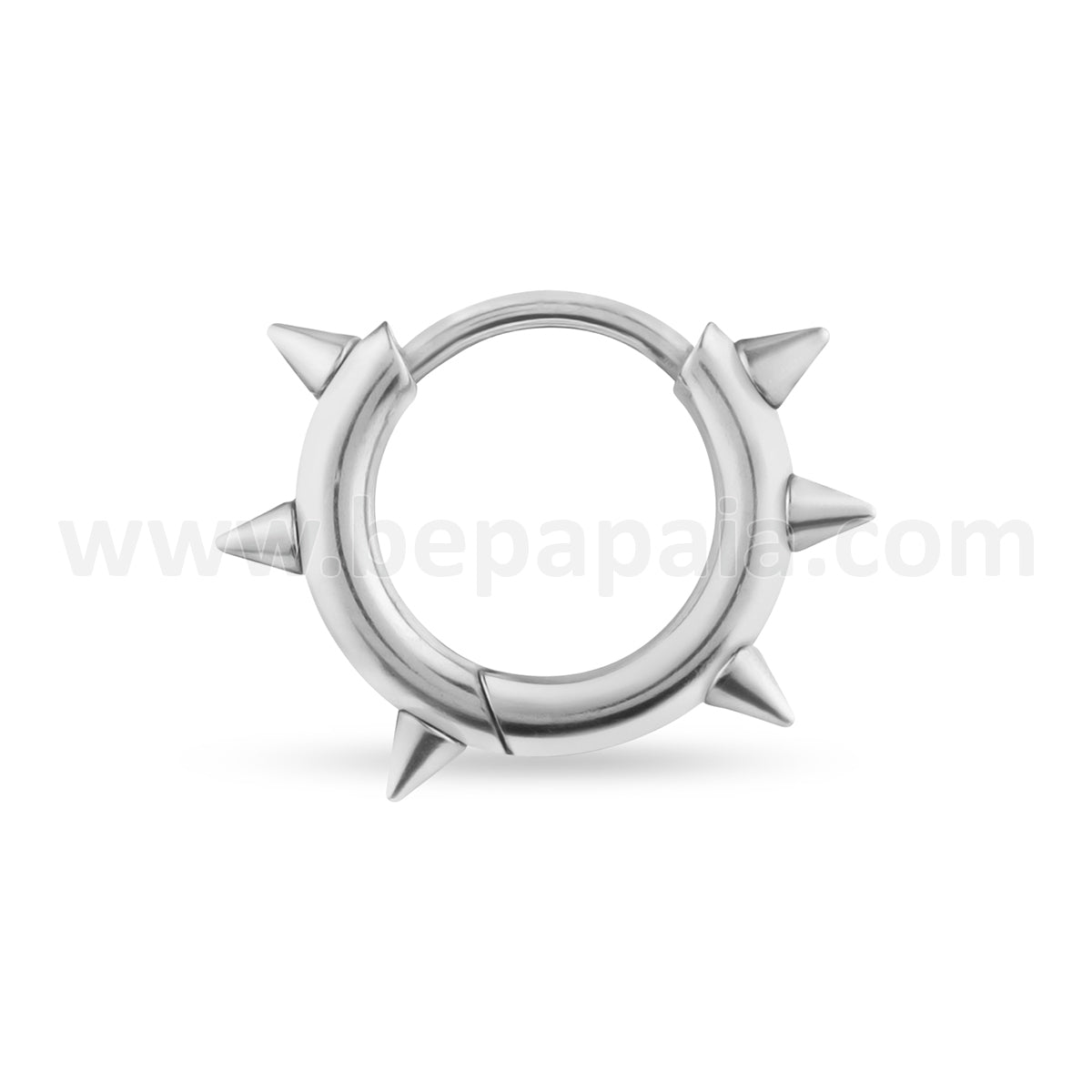 Hoop earring with spikes
