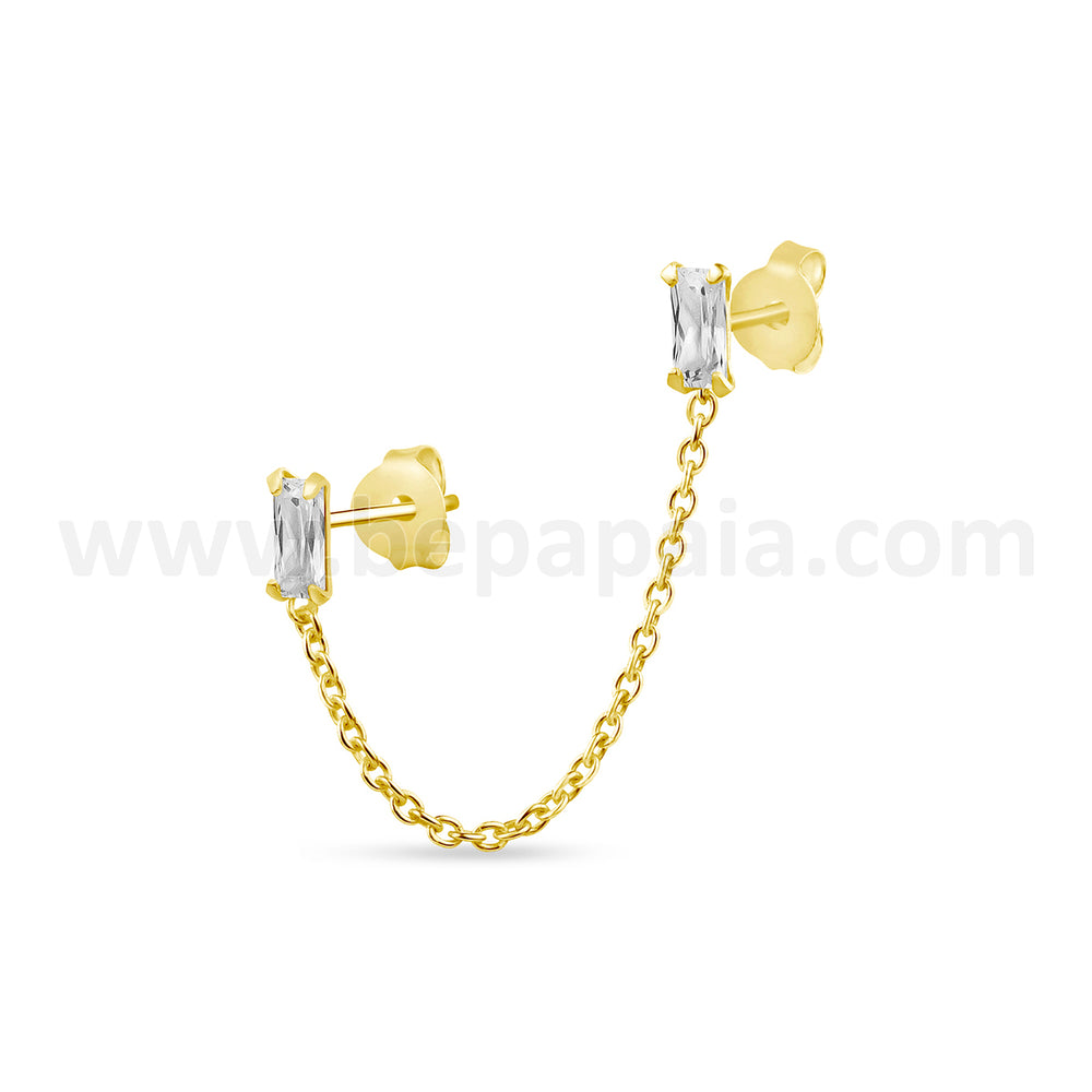 Double Gold Bath Slope with Bright and Chain