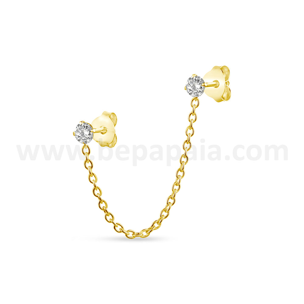 Double Gold Bath Slope with Bright and Chain