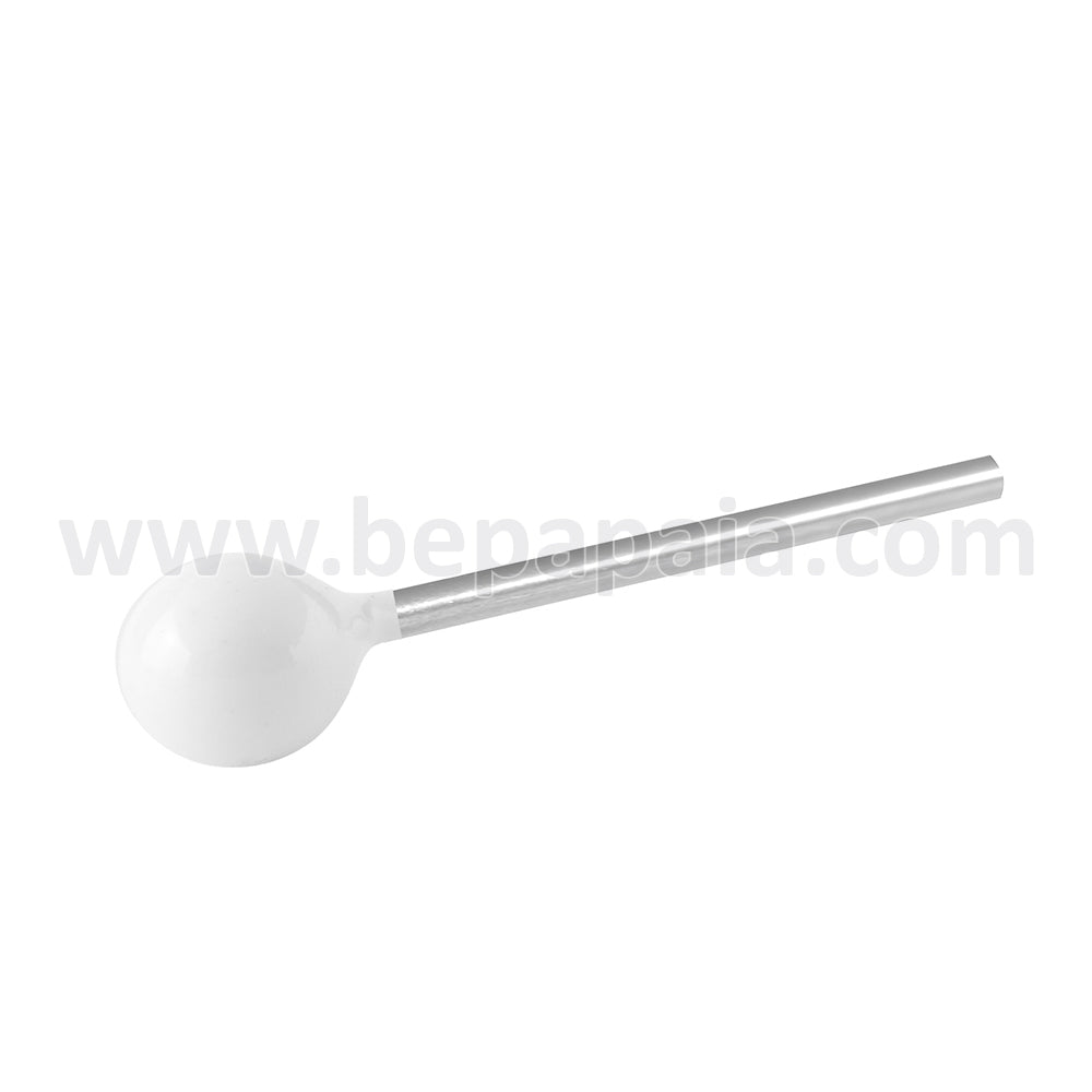 Easy to bend silver nose stud with ball