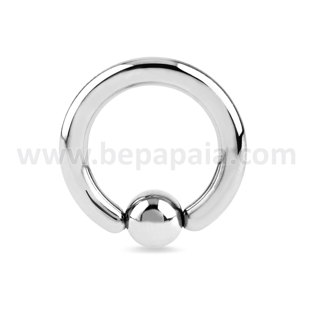 Closed ring with 3mm ball