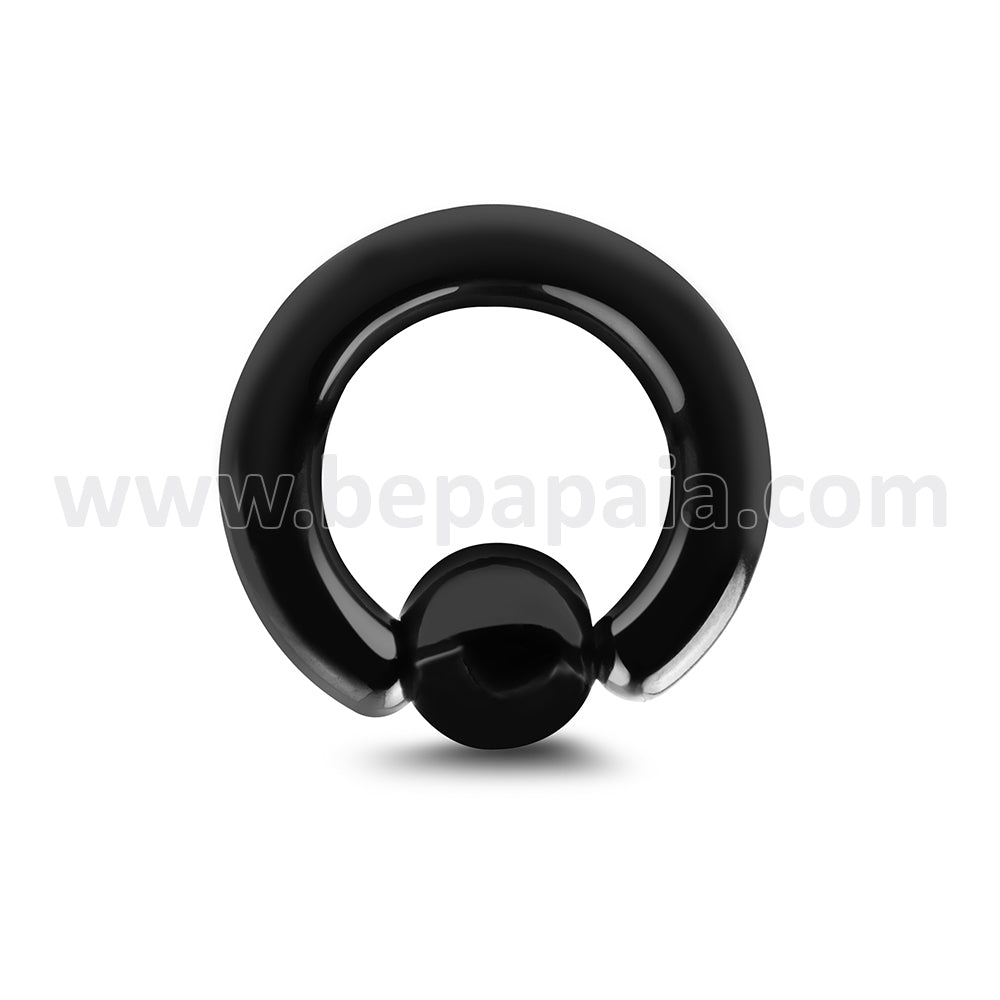 Black Surgical Steel ball closure ring 4 & 5mm
