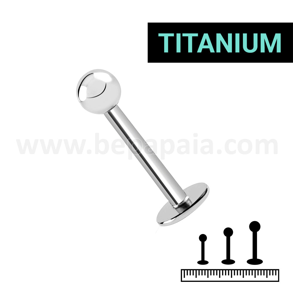 Titanium G23 labret 1.2 mm