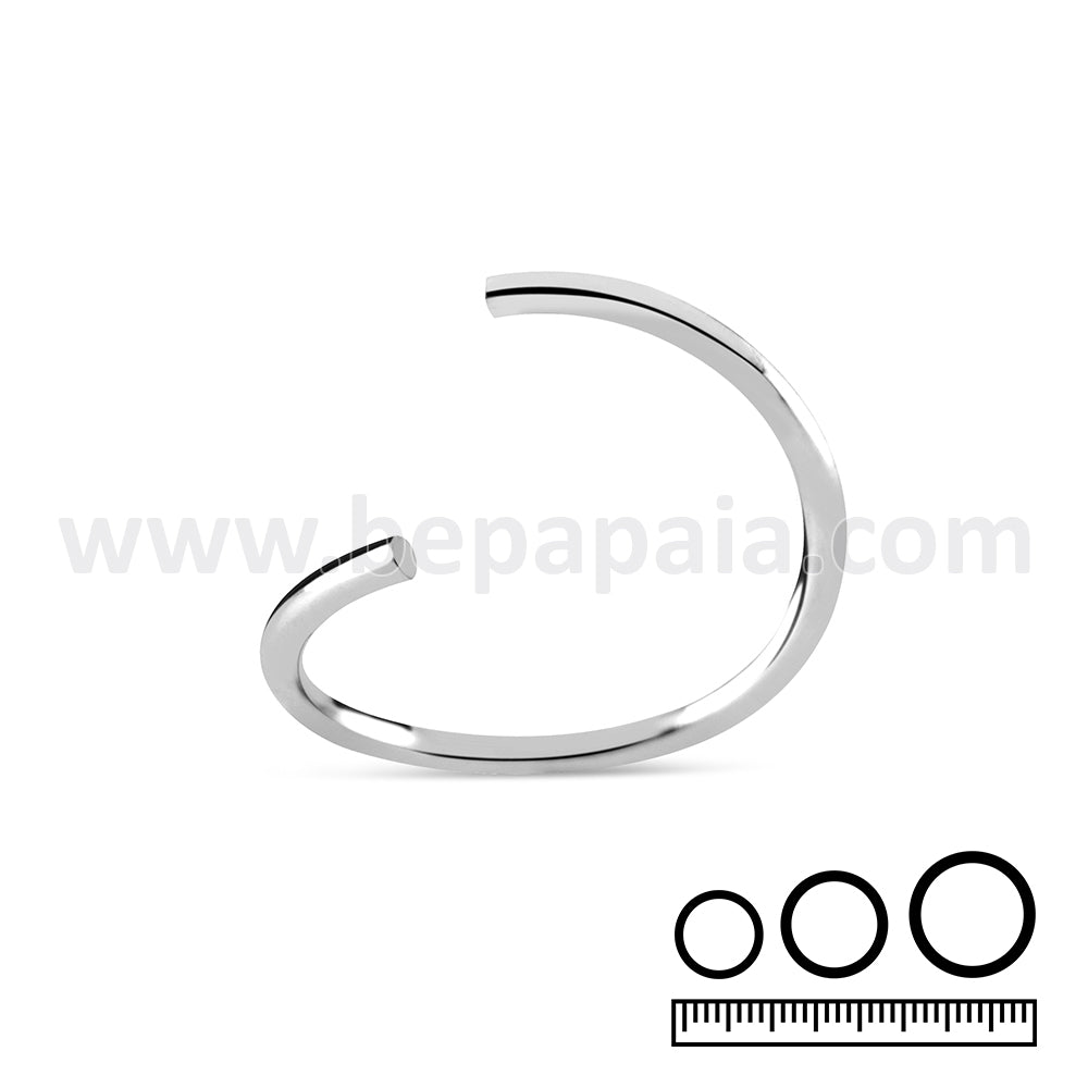 Surgical Steel flexible ring 0.8, 1.0, 1.2mm