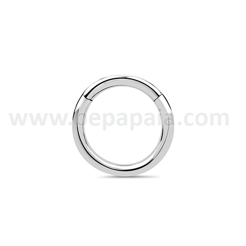 Surgical steel hinged segment ring 1.2x6,8,10mm